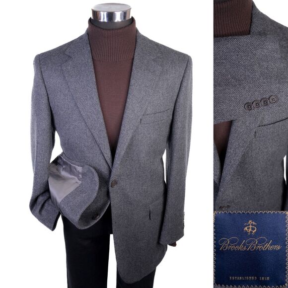 Brooks Brothers Other - Brooks Brothers Blazer Sport Coat Sz 42R LambsWool Jacket 2-Button ITALY Made